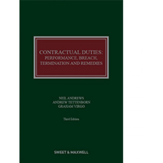 Contractual Duties: Performance, Breach, Termination and Remedies 3rd ed with 1st Supplement